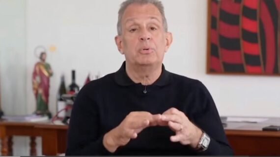 Luiz Eduardo Baptista, o Bap, presidente do Flamengo (foto: Reprodução/Flamengo TV)