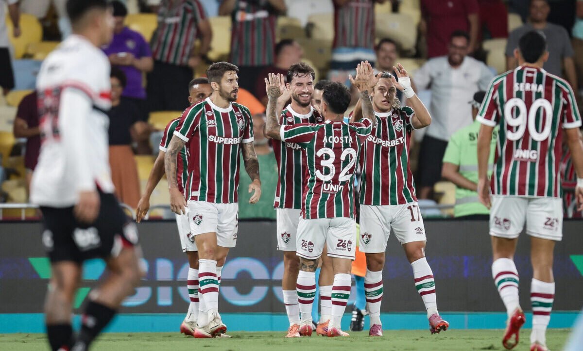 Fluminense massacrou o São Paulo no Maracanã (foto: MARCELO GONÇALVES / FLUMINENSE F.C.)