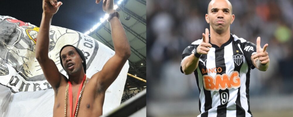 Fotos históricas: Atlético x Lanús teve despedida de Ronaldinho e gol 100 de Tardelli