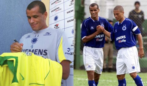 Fotos raras de Rivaldo mostram passagem relâmpago no Cruzeiro e dupla com Alex