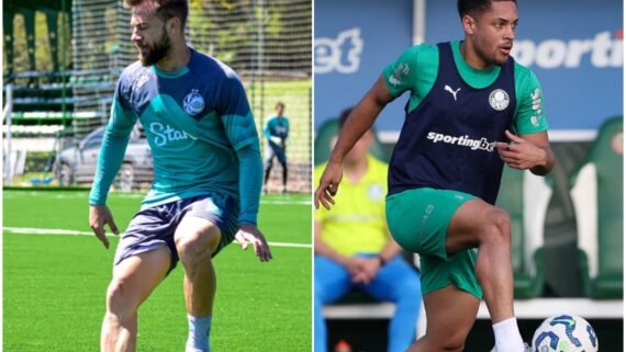 Jogadores do Juventude e do Palmeiras (foto: Leonardo Bidese/ECJ e Cesar Greco/Palmeiras)