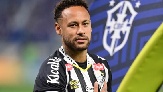 Neymar, atacante do Santos (foto: Leandro Couri/EM/D.A. Press)