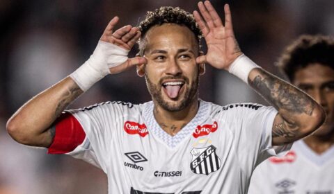 Neymar marca, Santos vence Sport e respira na luta contra o rebaixamento