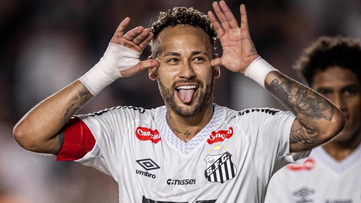 Neymar, craque do Santos (foto: Divulgação Twitter do Santos)
