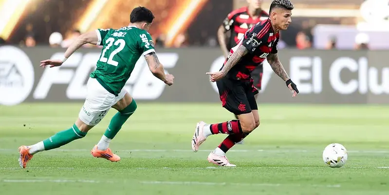 Palmeiras x Flamengo – 1º tempo de muita marcação e poucas emoções