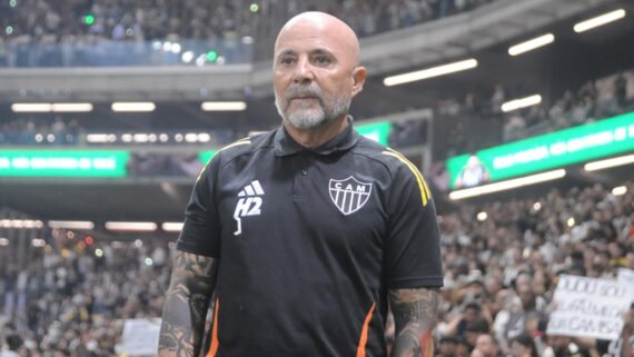 Sampaoli, técnico do Atlético (foto: Alexandre Guzanshe/EM/DA.Press)