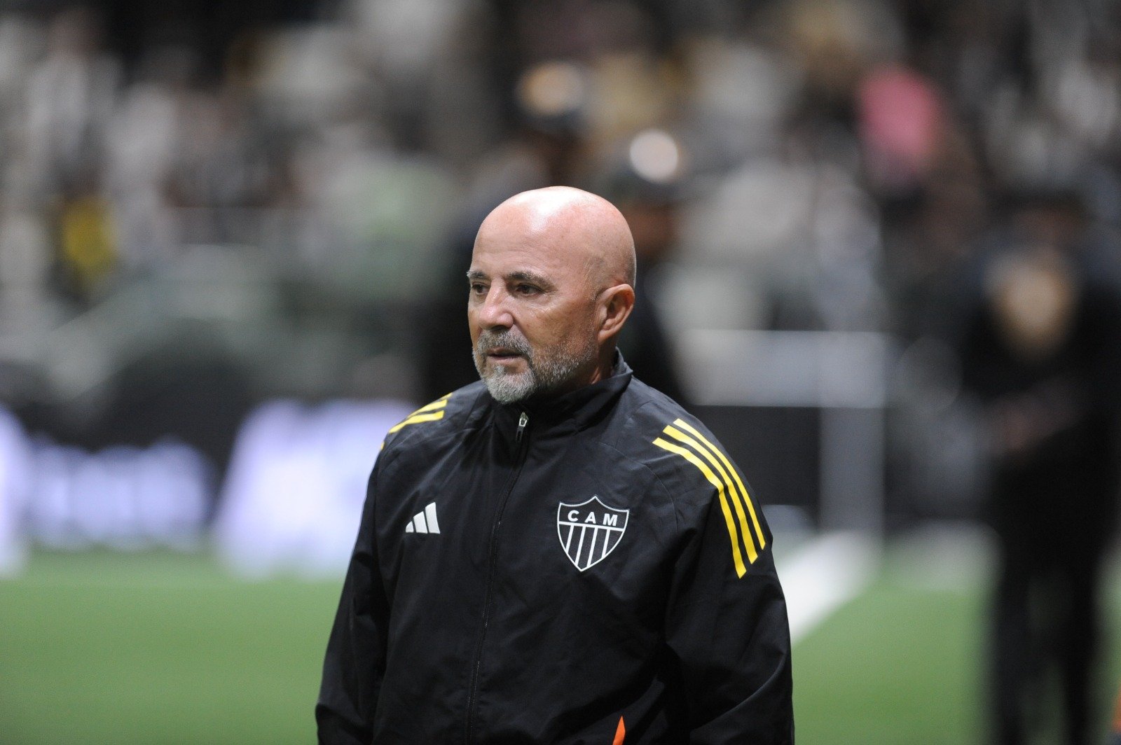 Sampaoli antes de duelo entre Atlético e Flamengo na Arena MRV (foto: Alexandre Guzanshe/EM/D.A. Press)