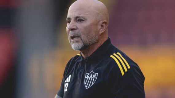 Jorge Sampaoli, técnico do Atlético (foto: Pedro Souza/Atlético)