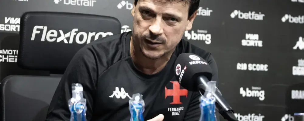 Vasco: Diniz admite falhas no clássico e projeta reação contra o Juventude