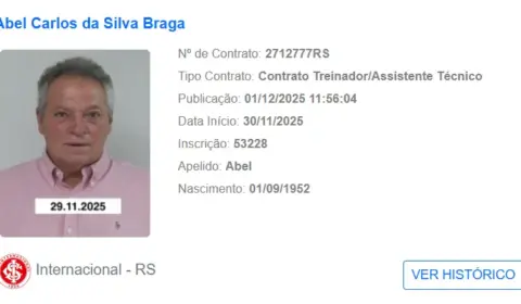 Abel Braga aparece no BID de camisa rosa após declaração homofóbica