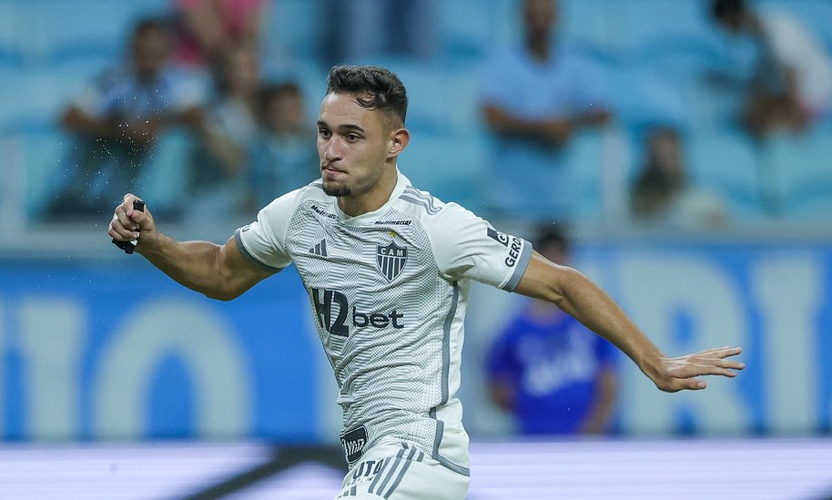 João Marcelo em estreia pelo Atlético (foto: Pedro Souza/Atlético)