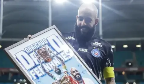 Bahia homenageia Danilo Fernandes em noite de despedida na Fonte Nova