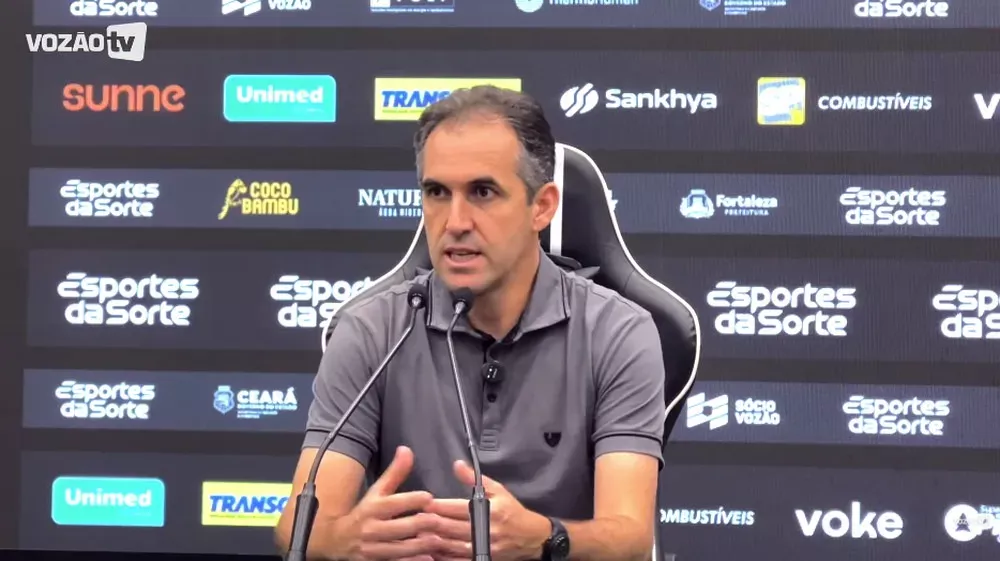 Ceará mira vitória decisiva e Condé descarta secar rivais (Foto: Reprodução/Vozão TV)