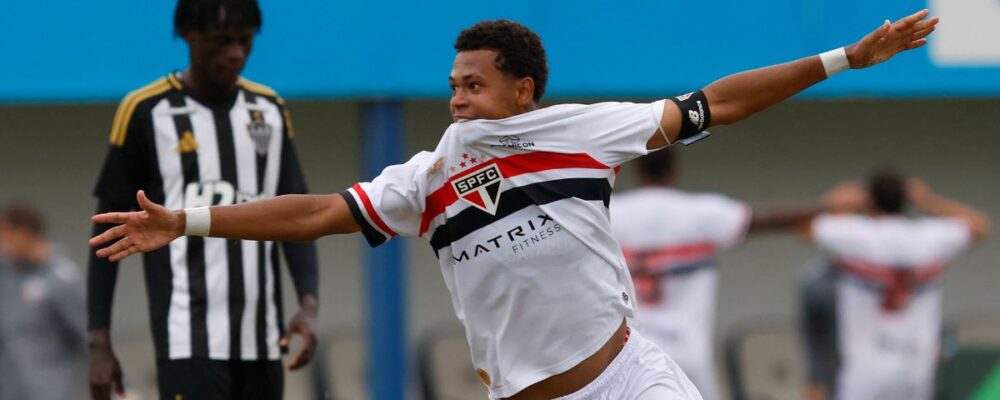 Copa do Brasil Sub-20: Atlético é goleado pelo São Paulo, que pega América na final