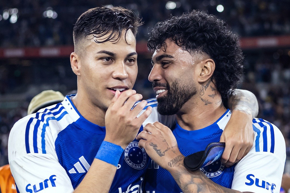 Gabigol e Kaio Jorge (foto: Gustavo Aleixo/Cruzeiro)