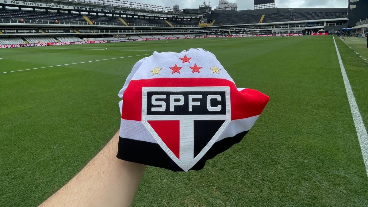 Escudo do São Paulo (foto: Pedro Guedes/São Paulo - 23/11/2025)