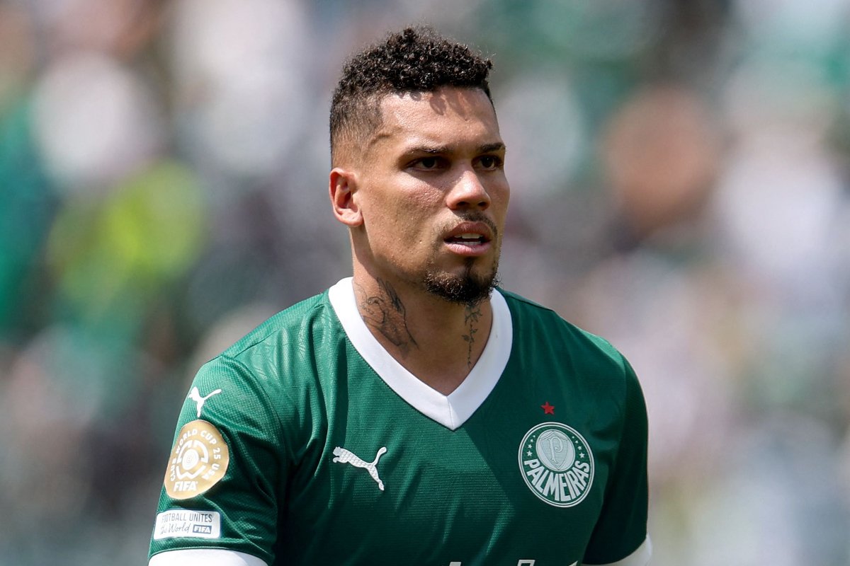 Paulinho, atacante do Palmeiras (foto: FRANCOIS NEL/AFP)