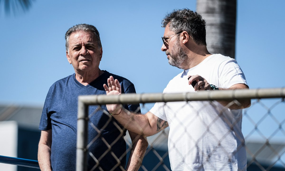 Paulo Pelaipe e Alexandre Mattos na Toca da Raposa 2 (foto: Gustavo Aleixo/Cruzeiro)