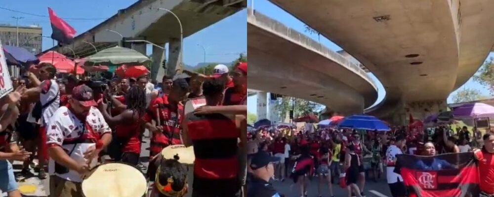 Flamengo embarca em clima de festa no ‘AeroFla’ para a Copa Intercontinental