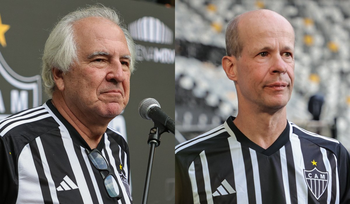 Rubens Menin e Ricardo Guimarães, investidores da SAF do Atlético (foto: Montagem com imagens de Pedro Souza/Atlético)
