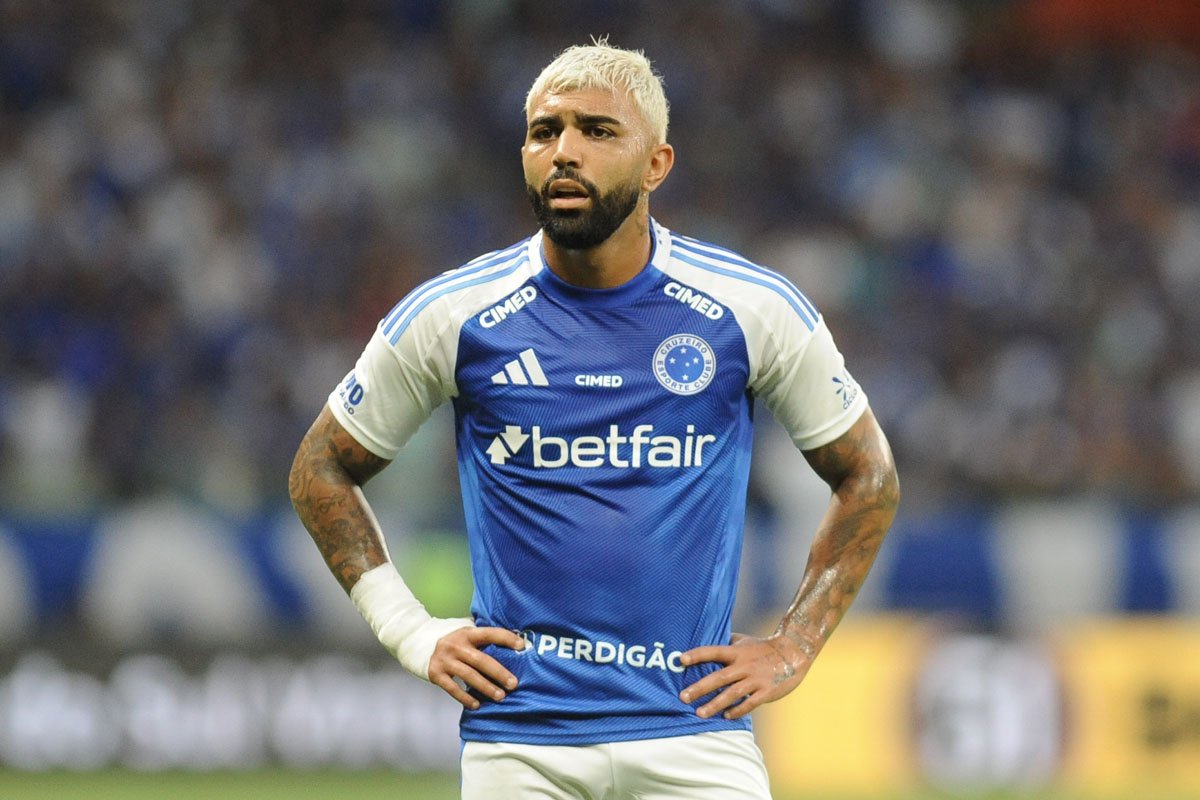 Gabigol, atacante do Cruzeiro (foto: Alexandre Guzanshe/EM/D.A. Press)
