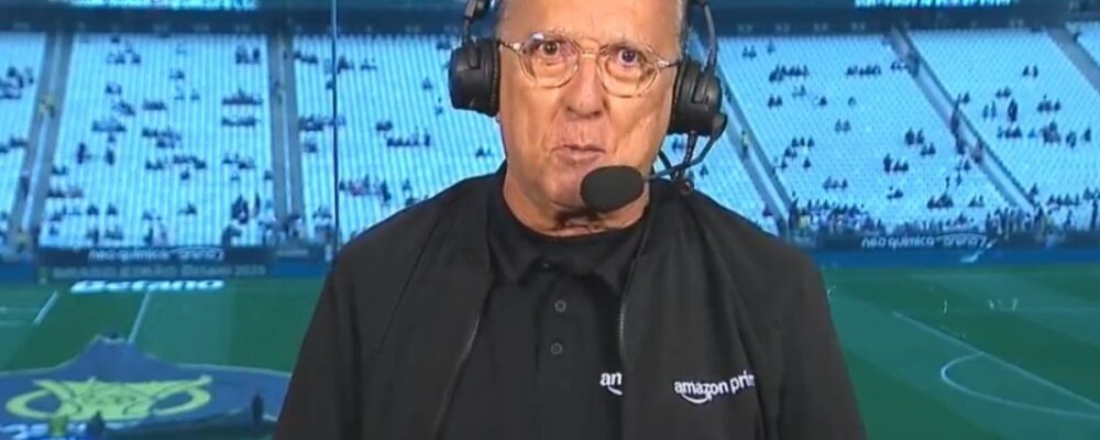 Galvão chama jogador de ‘Chernobyl’ em transmissão de jogo da Copa do Brasil