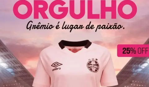 Grêmio reage à polêmica de Abel Braga e dá desconto em camisa rosa