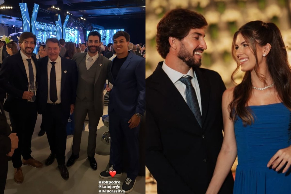 Pedrinho, Gusttavo Lima, Kaio Jorge e Lucas Silva (foto: Reprodução)