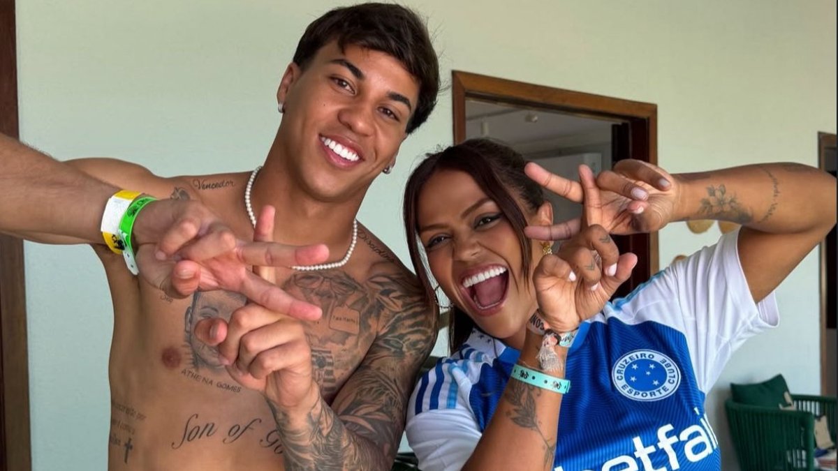 Kaio Jorge ao lado de influenciadora (foto: Kaio Jorge ao lado de influenciadora)