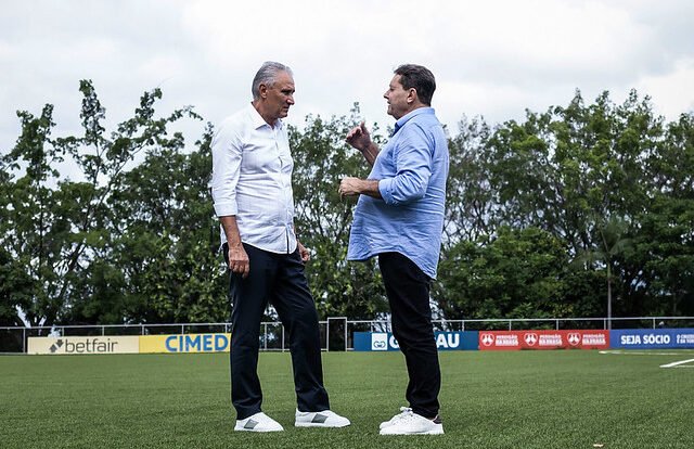 Tite e Pedro Lourenço (foto: Gustavo Aleixo/Cruzeiro)