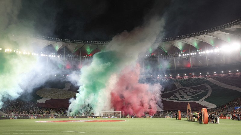 Torcedores do Fluminense no Maracanã em jogo contra o Vasco (foto: Marcelo Gonçalves/Fluminense)