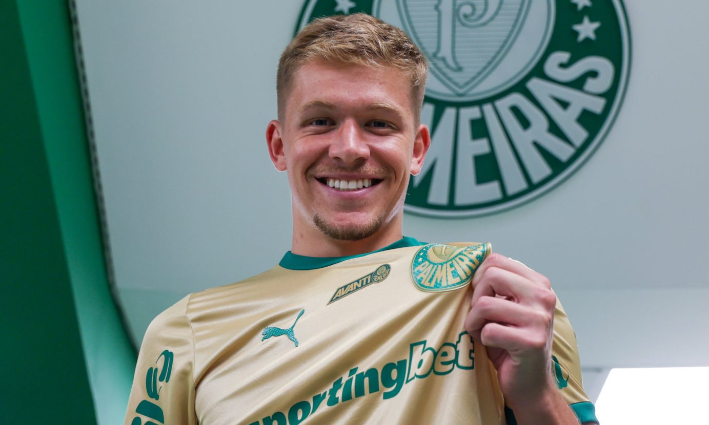 Bruno Fuchs, zagueiro do Palmeiras (foto: Palmeiras/Divulgação)