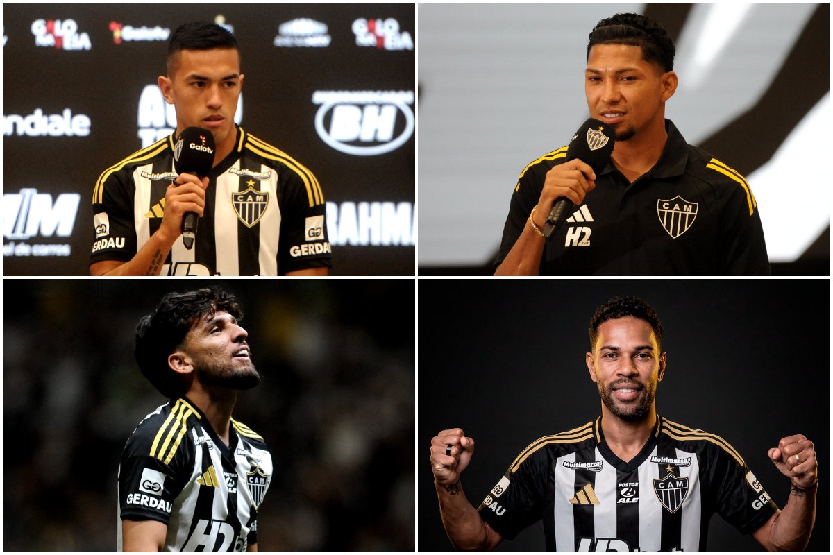 Cuello, Rony, Biel e Renan Lodi: quatro das 13 contratações da 