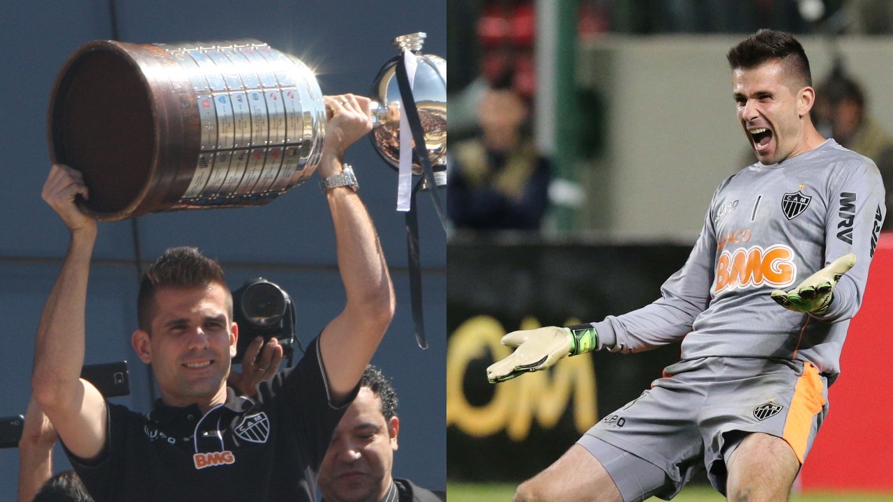 Victor, ídolo do Atlético (foto: Edésio Ferreira e Rodrigo Clemente/Arquivo Estado de Minas)