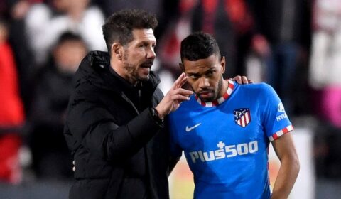 Simeone já elogiou novo reforço do Atlético: ‘Tem condições extraordinárias’
