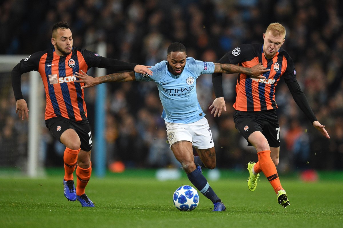Maycon em ação pelo Shakhtar Donetsk contra o Manchester City - (foto: Oli Scarff/AFP)