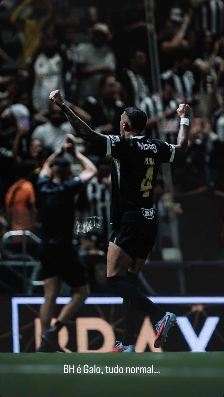 A provocação de Ruan Tressoldi ao Cruzeiro - (foto: Reprodução/Instagram)