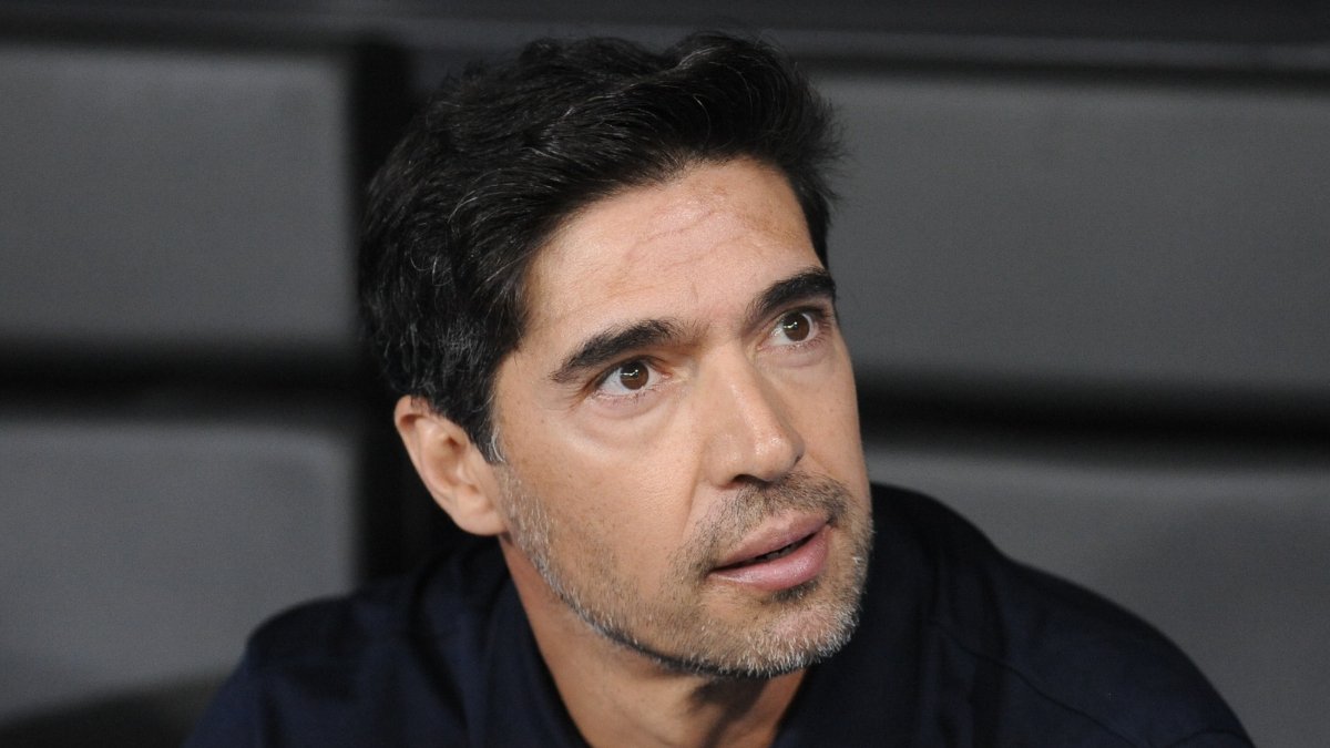 Abel Ferreira antes de Atlético x Palmeiras na Arena MRV (foto: Alexandre Guzanshe/EM D.A Press)