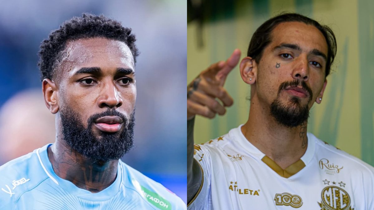 Volante Gerson e atacante Chico da Costa (foto: Divulgação/Zenit e JP Pinheiro/Mirassol)