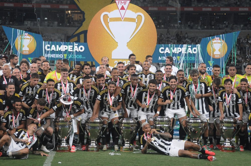 Atlético é hexacampeão mineiro e, agora, dono da maior sequência vigente de títulos estaduais no Brasil (foto: Alexandre Guzanshe/EM/D.A. Press)