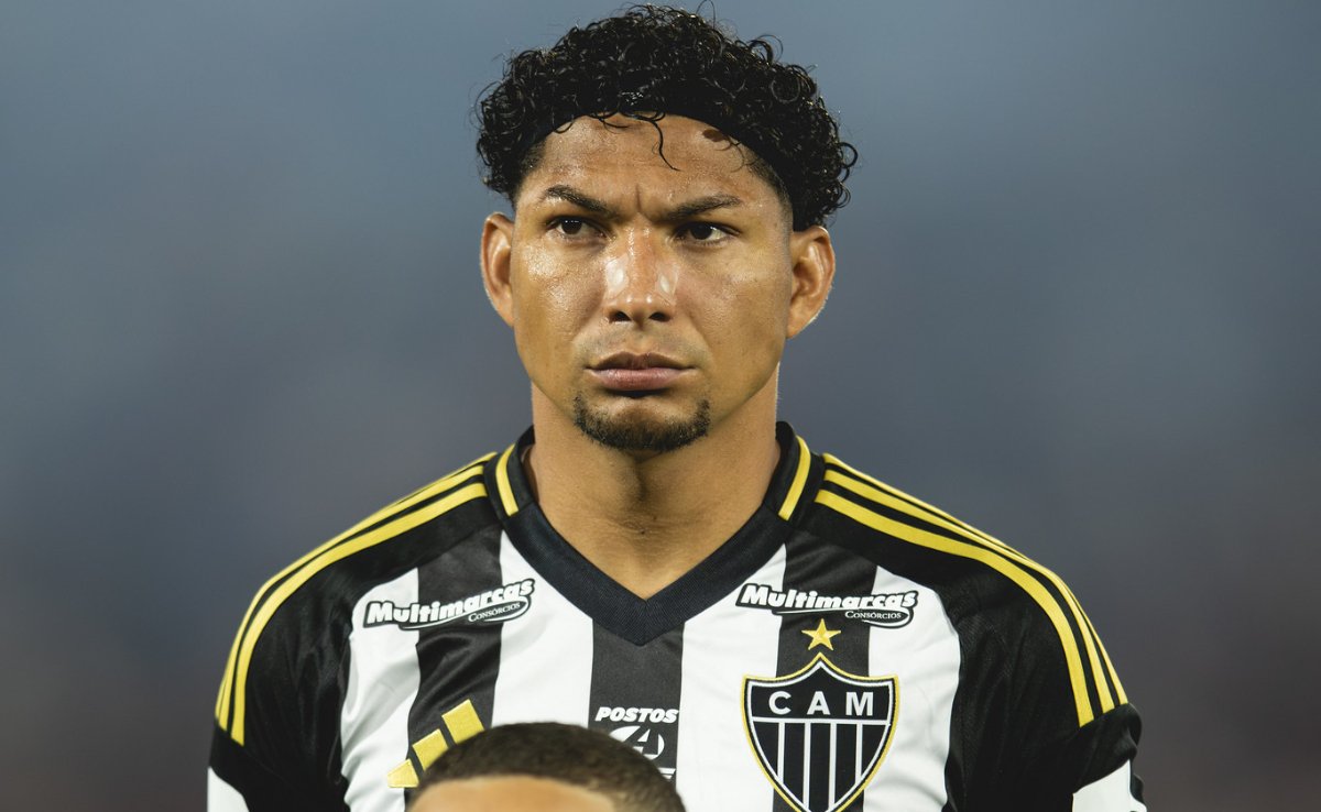 Rony, atacante do Atlético, antes de jogo contra o Flamengo no Maracanã (foto: Pedro Souza/Atlético)