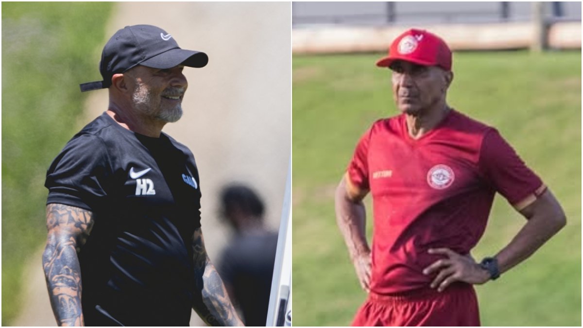 Sampaoli e Cristóvão Borges, técnicos de Atlético e Tombense (foto: Pedro Souza/Atlético e Cristóvão Borges/Tombense)