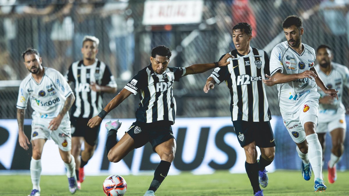 Jogadores do Atlético durante partida contra o North (foto: Pedro Souza/Atlético)