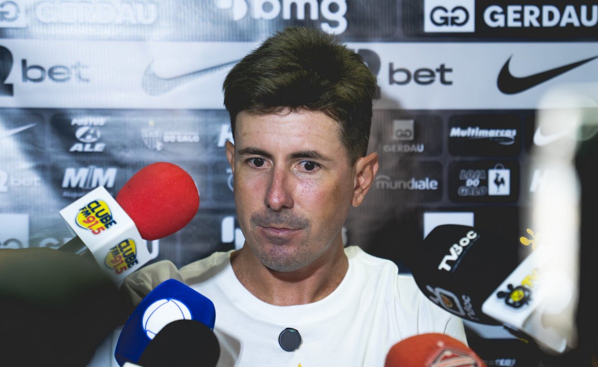 Diogo Alves, auxiliar de Sampaoli no Atlético (foto: Pedro Souza/Atlético)