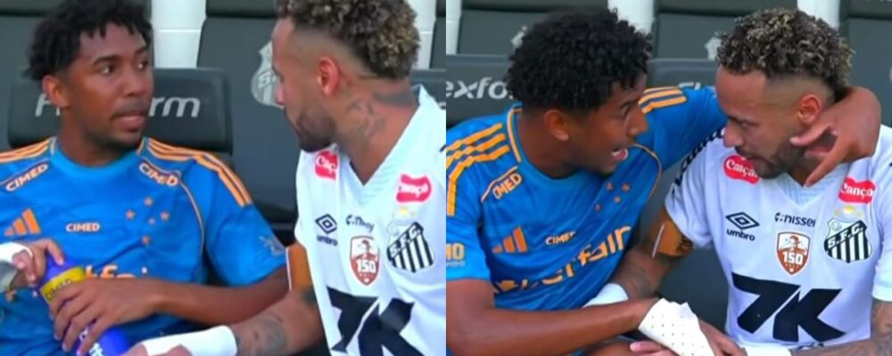 De saída do Cruzeiro, volante protagonizou cena curiosa ao lado de Neymar