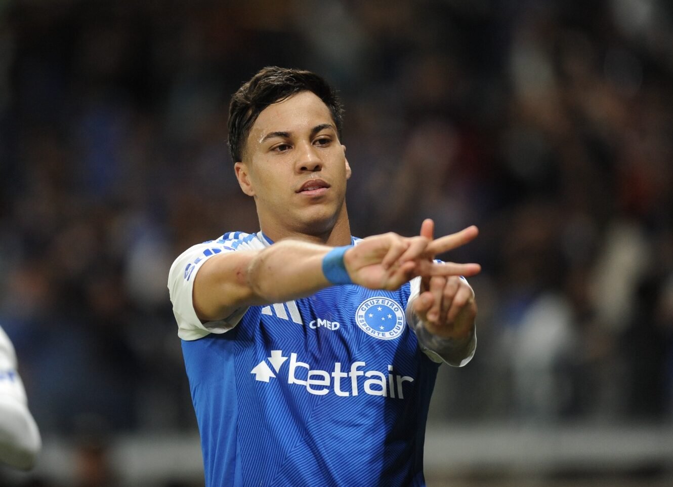 Kaio Jorge comemora gol pelo Cruzeiro (foto: Alexandre Guzanshe/EM/D.A Press)