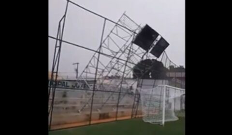 Fortes chuvas causam dano em estádio que vai receber Atlético no Mineiro