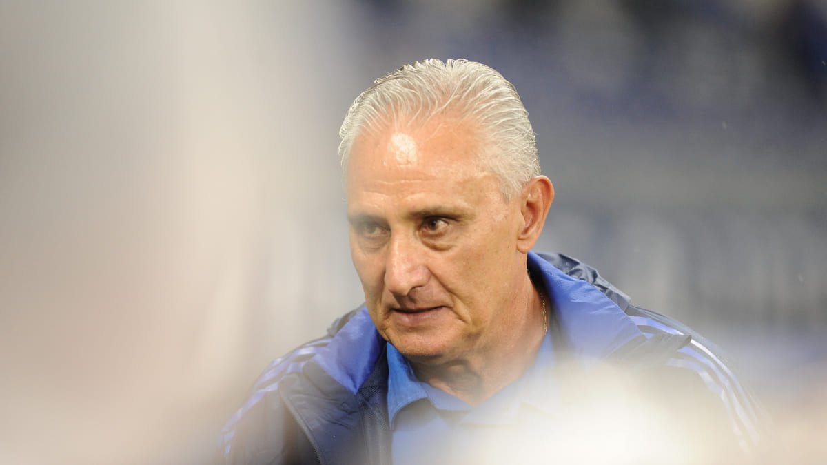 Tite, técnico do Cruzeiro, no Mineirão, em Belo Horizonte (foto: Alexandre Guzanshe/EM/D.A Press)
