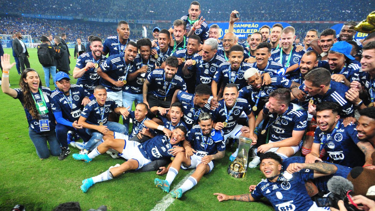 Conquista do Cruzeiro na Série B de 2022 (foto: Ramon Lisboa/EM/D.A Press)