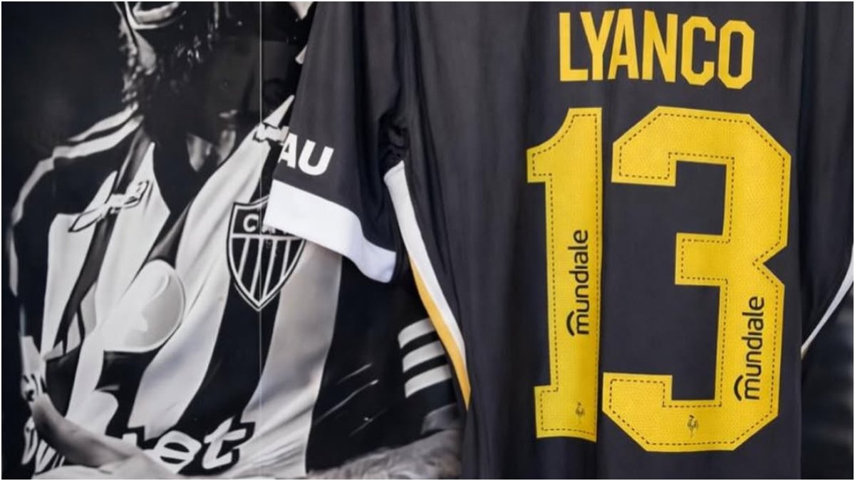 Camisa 13 do Atlético será utilizada por Lyanco a partir dessa temporada (foto: Reprodução)